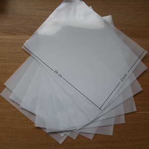 10 x Sheets (210mm x 280mm) of Acrylic Hot fix Rhinestone Transfer paper/Film for making bling motif, Suitable for multiple use, Mylar Paper