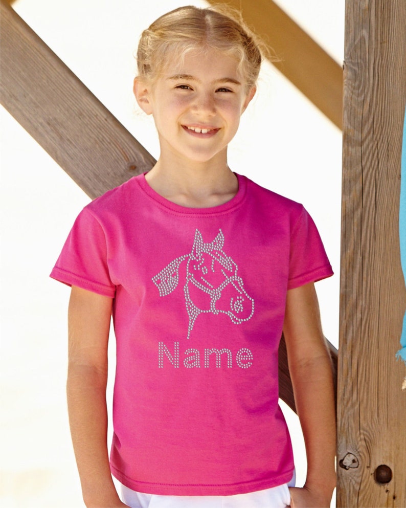 Personalised Horse Face Animal Lover's Rhinestone Diamante Etsy