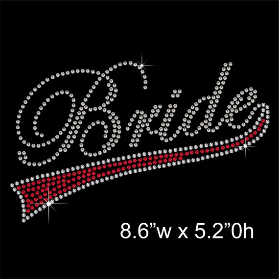 /"Granny of the Bride/" Party Rhinestone Transfer Hotfix Iron on with a Free Gift