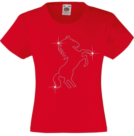 Geschenkidee MädchenTolle Pferd Strass Tierliebhaber T Geburtstage Oder Diamante Aufzucht Für Jeden Shirt Anlass Verziert Ihre I2DWEHY9