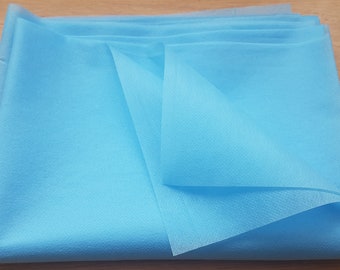 3 Meter x 75 cm Blue 40gsm spunbond non woven polypropylene fabric material