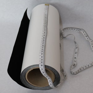 5 Meter (33cm breit) Sticky Back Flock Strass Schablone / Schablone Material Schwarz