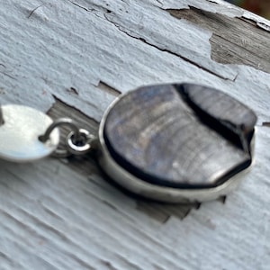 EMF Protection Necklace for Men Women- Small Black Shungite Silver Pendant Chain Necklace -Crystal Shield Protection Jewelry-Radiation Guard