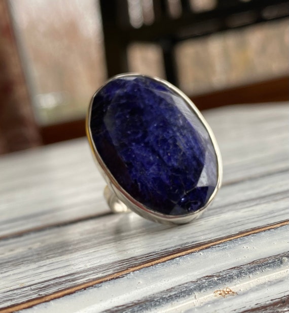 Bague ovale Saphir et Diamants | Maison Goldberg Bijouterie