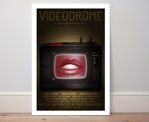 Vintage Movie Film Poster VIDEODROME Home Wall Art Print A4,A3,A2,A1