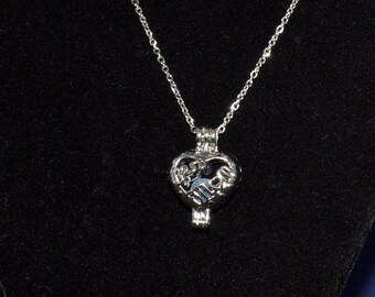 Best Mom Diffuser Locket, Mothers Day Necklace, silver heart, essential oil jewelry, steel charm, lava bead, steel chain, VioletOpalThreads