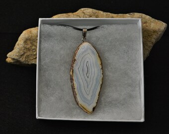 White Agate necklace,