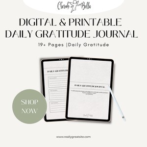 Gratitude Journal | Printable| Digital download journal | digital gratitude journal