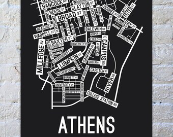Athens Georgia Map Print Etsy - Il 340x270.3250274758 9niv 