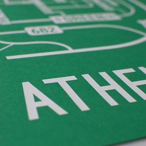 Athens, Ohio Street Map Screen Print image 2