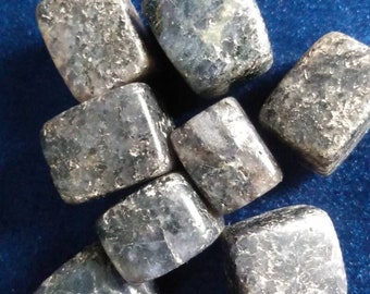 Coppernite Stone Block, Tumbled Nuummite Coppernite, Natural Coppernite Stone, Coppernite Crystal, Healing Stones, Tumble Stone
