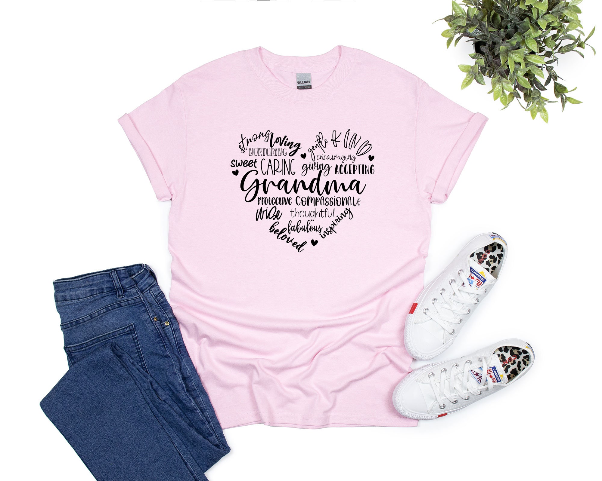 Grandma Heart Shirt Grandma Shirt Grandma Mother's Day Etsy