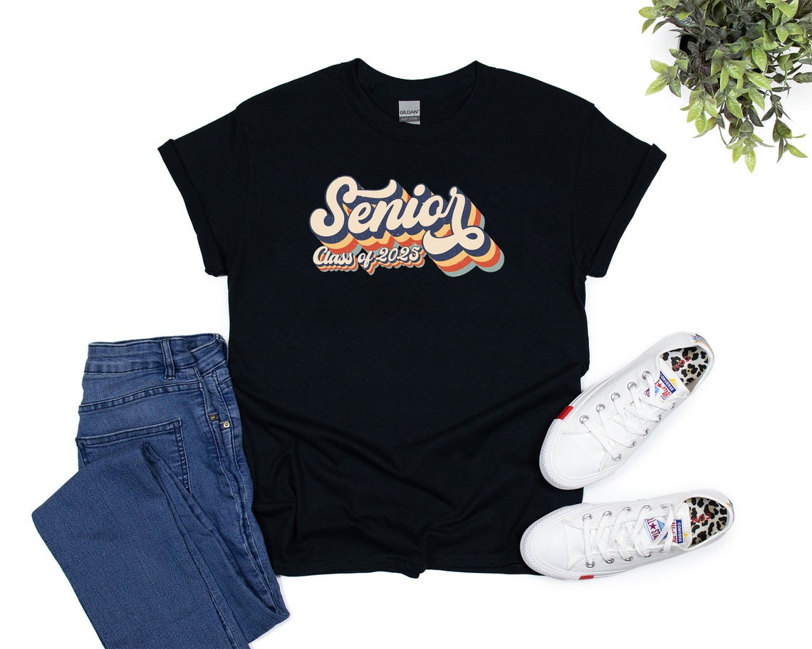 Retro Senior Class Of 2025 Shirt 2025 Senior Graduation Etsy