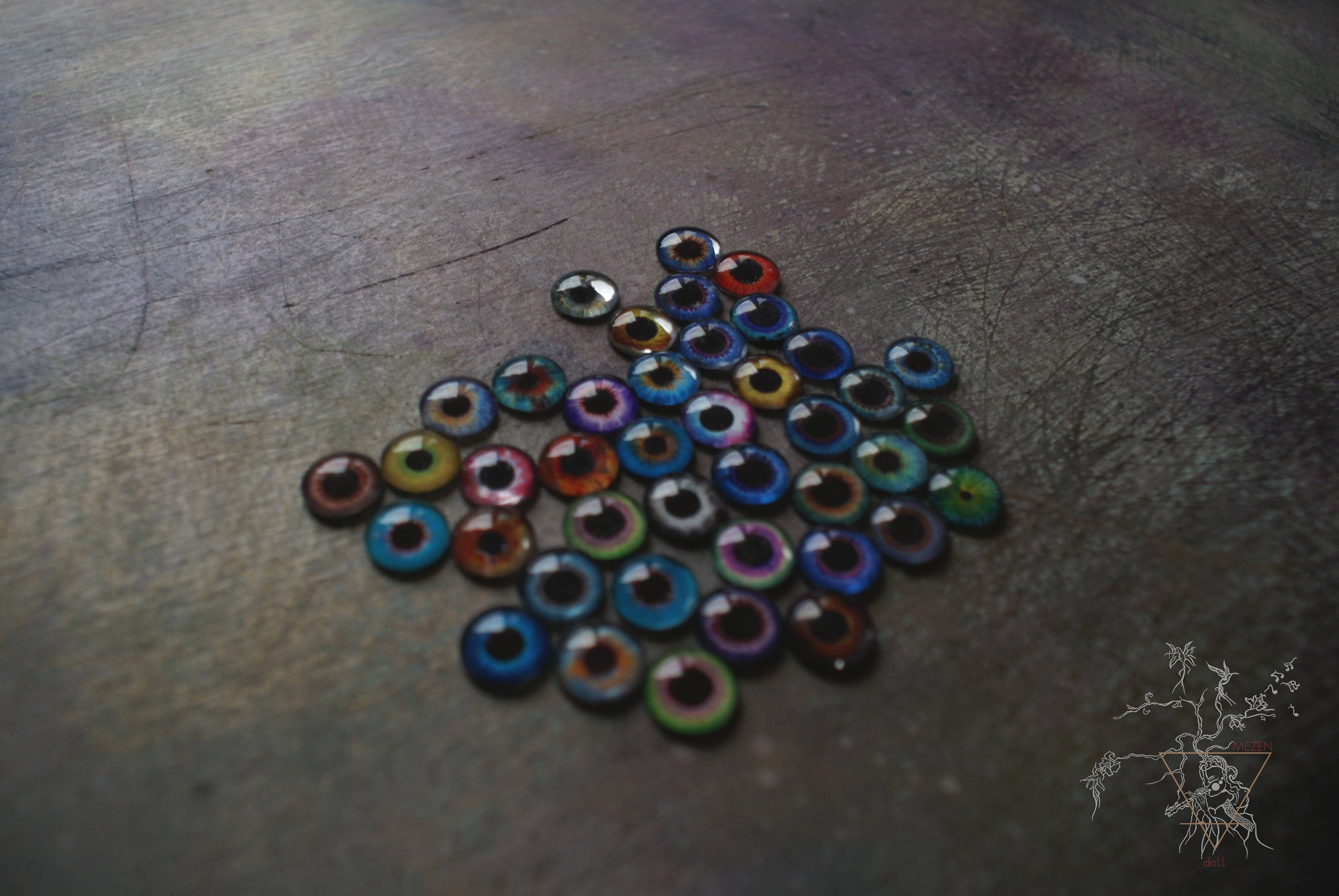 2 Doll Eyes Sizes 14mm Digital Blythe Doll Collage PDF To Etsy