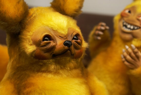 Pikachu Pokemon Pika Pika Pokemon Go Detective Pikachu Pikachu Plush Fantasy Animal Pikachu Fur Fantasy Monster Stuffed Pikachu Pikachu Toy