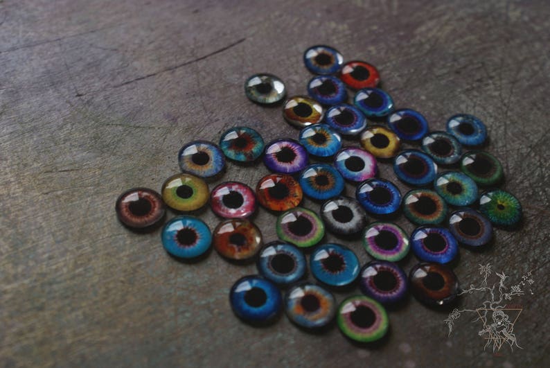 Doll Eyes Sizes 14mm Digital Blythe Doll Collage PDF to Print Etsy