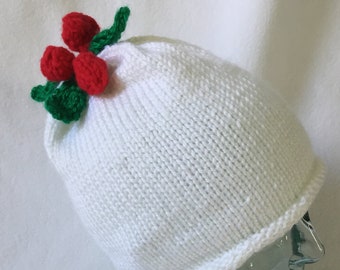 Holiday Berry Hat - PDF Strickanleitung - Zum sofortigen Download