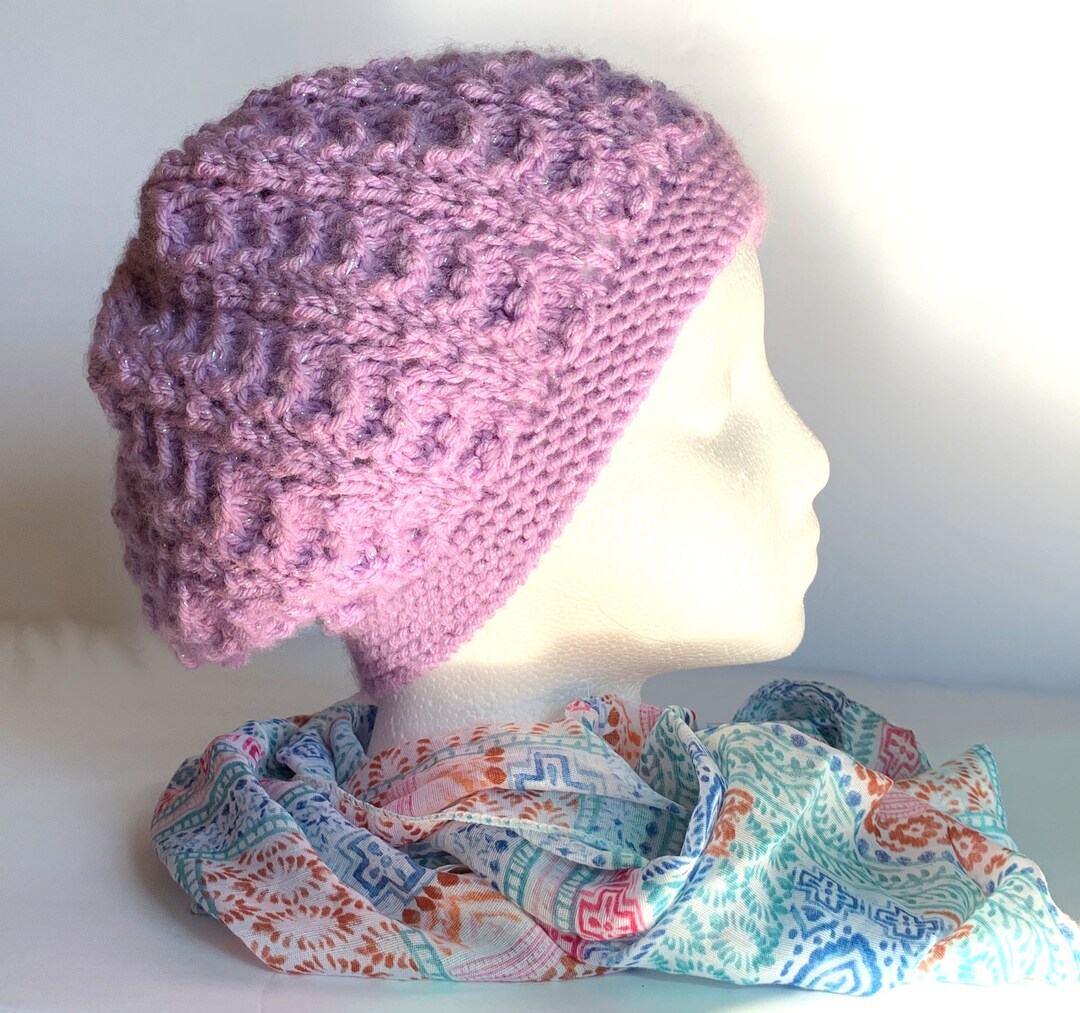 Lovely Lace Hat - PDF Knitting Pattern - for Immediate Download - Etsy