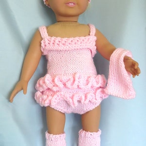 Dance Practice - Knitting Patterns for 18-Inch Dolls - Immediate Downloads - PDF - Fits American Girl Doll