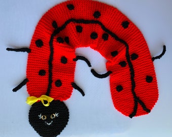 Lady Bug sjaal - PDF-breipatroon - voor onmiddellijke download