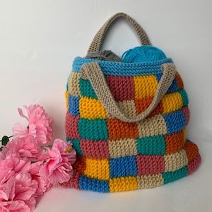 Scrap Yarn Bag - PDF Knitting Pattern - For Immediate Download
