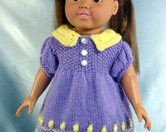 My Old Fashioned Baby Doll, Knitting Patterns for 18-inch Dolls - Immediate Download - PDF - Fits American Girl Doll