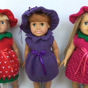 It’s “Berry Cute” - Knitting Patterns for 18-Inch Dolls - Immediate Downloads - PDF - Fits American Girl Doll