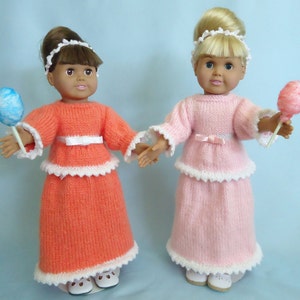 Cotton Candy Princess, Strickanleitung für 18-Inch Puppen - Sofort Download - PDF - Passend für American Girl Doll