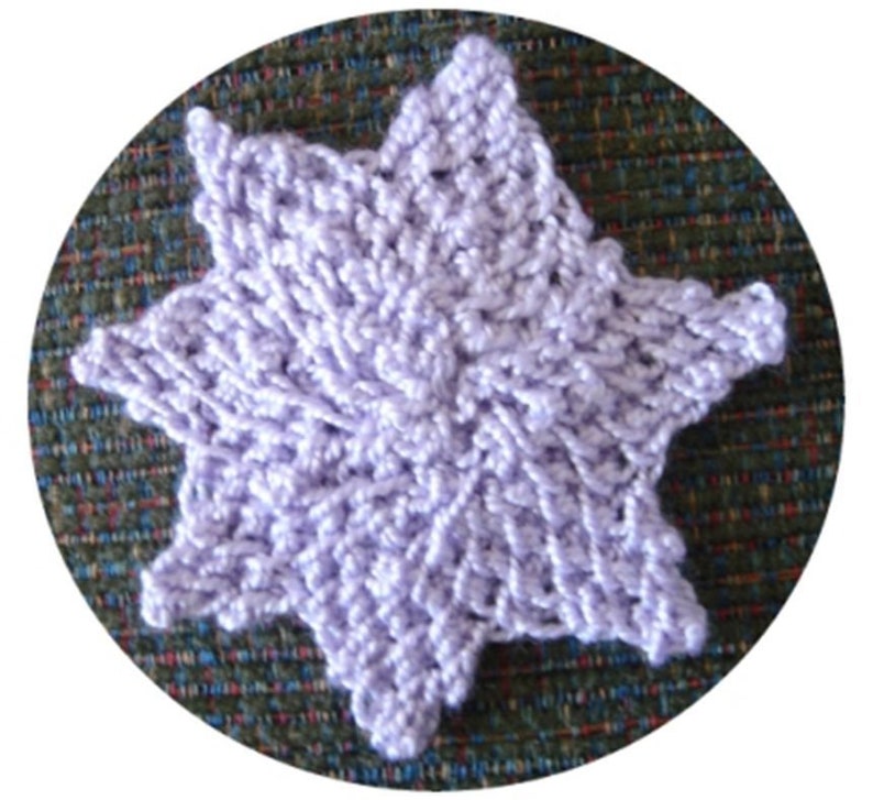 7 Point Star PDF Knitting Pattern For Immediate Download image 1