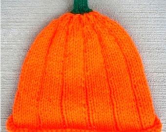 Gorro de Calabaza Infantil - Patrón de Tejer PDF - Para Descarga Inmediata