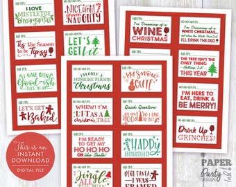 christmas name tags etsy