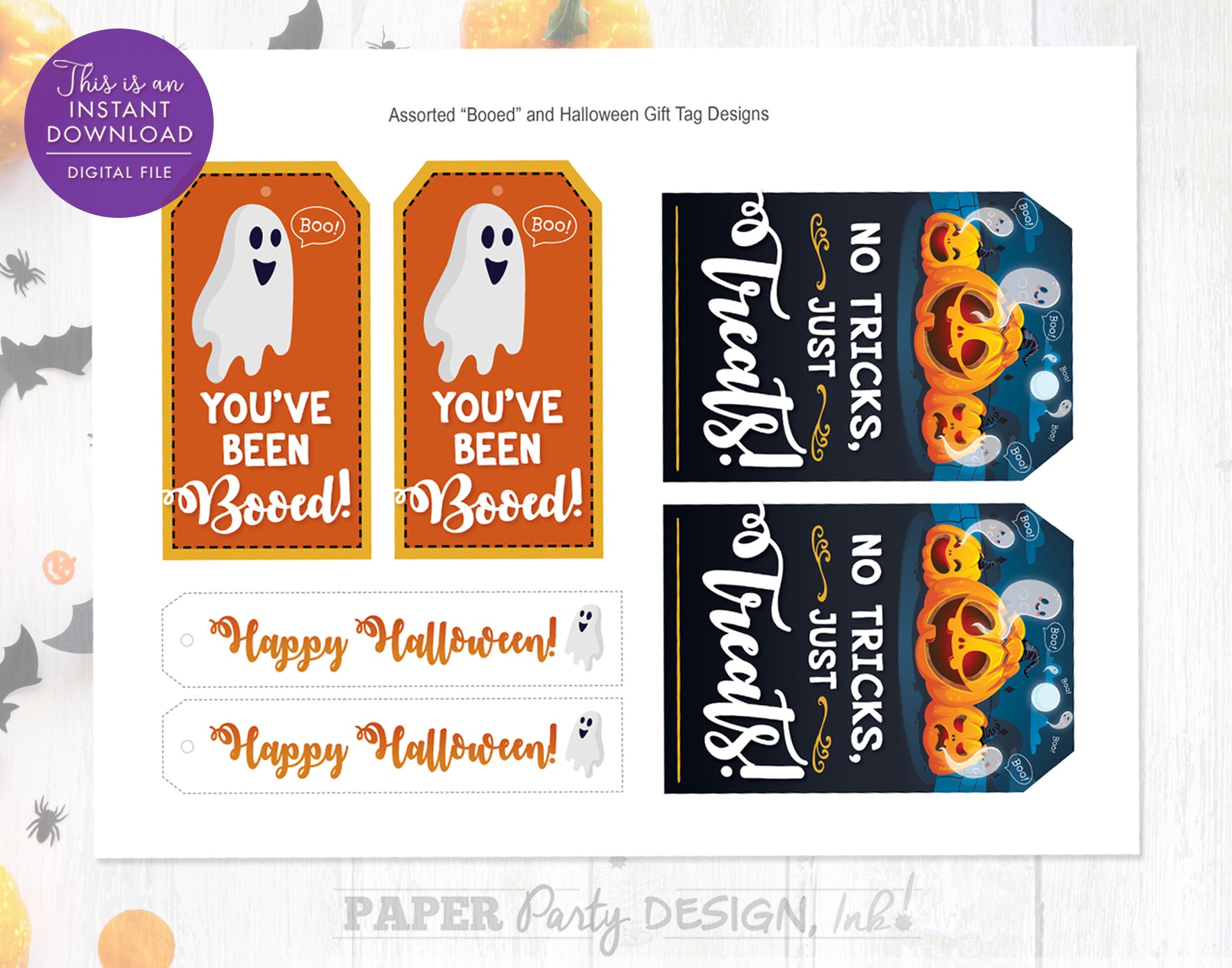 You've Been Booed Instant Download Printable Kit, Printable Booed Signs ...