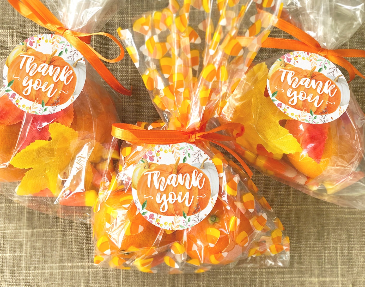 Printable Pumpkin Thank You Tags Thankful Tags 2 | Etsy