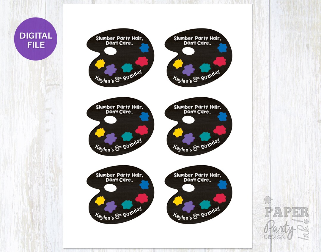 Art Paint Party Printable Party Kit Includes Invites and Decorations, Edit  Online Download Today With Free Corjl.com 0031 