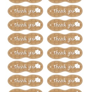 Little Peanut Baby Shower Thank You Tags, Baby Little Peanut Shower ...