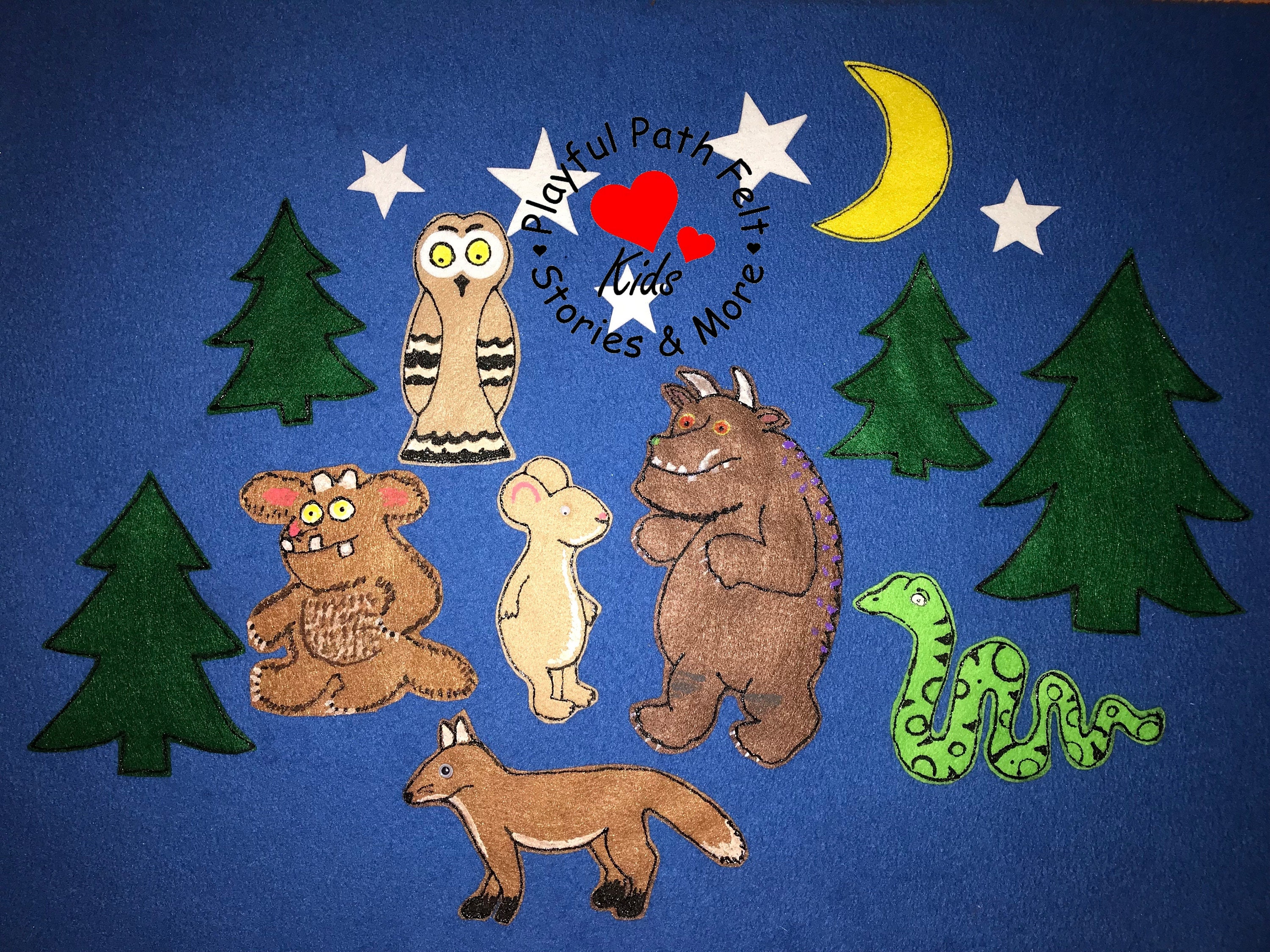 The Gruffalo Felt Story ECE Preschool Circle Time Felt Etsy
