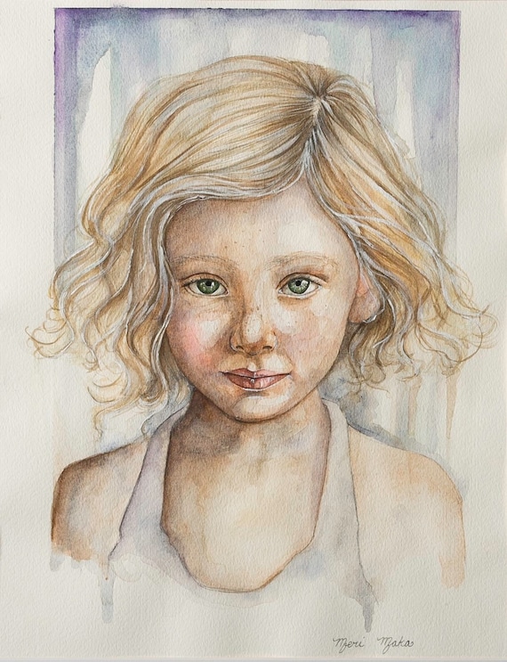 Custom Family Portrait Children/'s Portrait Watercolor Portrait Custom Portrait