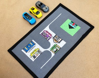 Car Play Mat 2 Ramp And Jump Mat For Mini Toy Cars Etsy