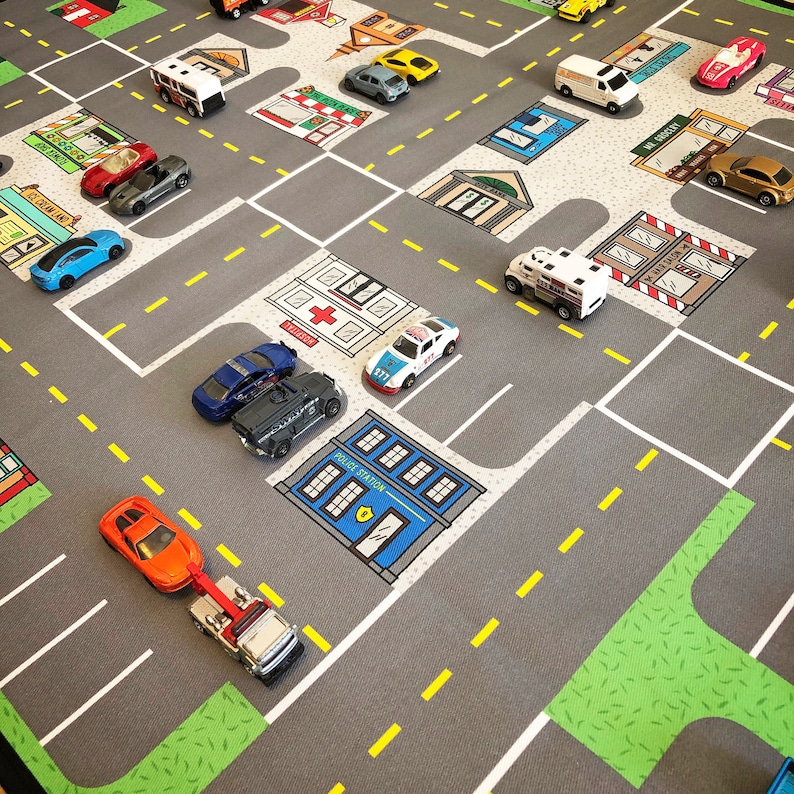 Personalized Hot Wheels Car Play Mat / Road Play Mat / Etsy