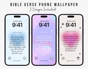 iPhone Wallpaper, Christian Bible Verses, Scripture Wallpapers, Aesthetic Background, Aura Background, Phone Wallpaper Bundle