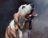 Custom Digital Dog Portrait, Digital File