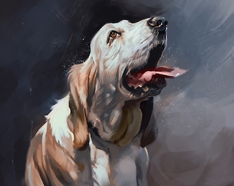 Custom Digital Dog Portrait, Digital File