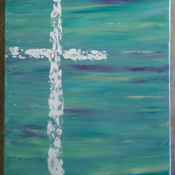 Abstract Cross canvas painting