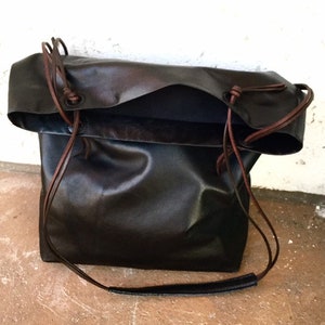 Large Leather Casual Bag for women