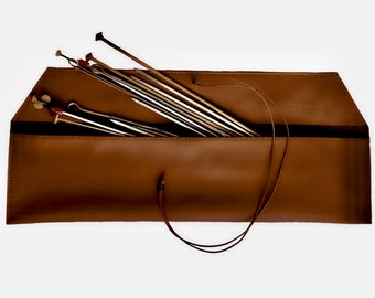 Brown Leather Needle Case, Best of Case for Interchangeable Needle