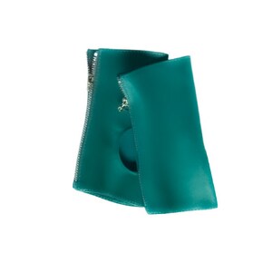 Leather gloves fingerless Emerald green Arm warmers Various colors Short gloves for Women or Men