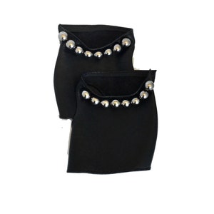 Leather gloves Fingerless with Beads, Driving gloves, Various colors