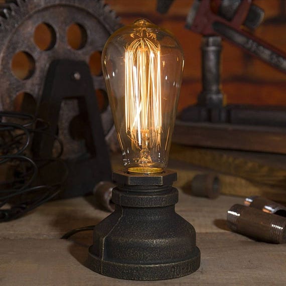 edison style table lamp