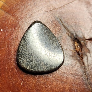 2.5mm gembone dinosaur bone agate gemstone guitar pick. image 4