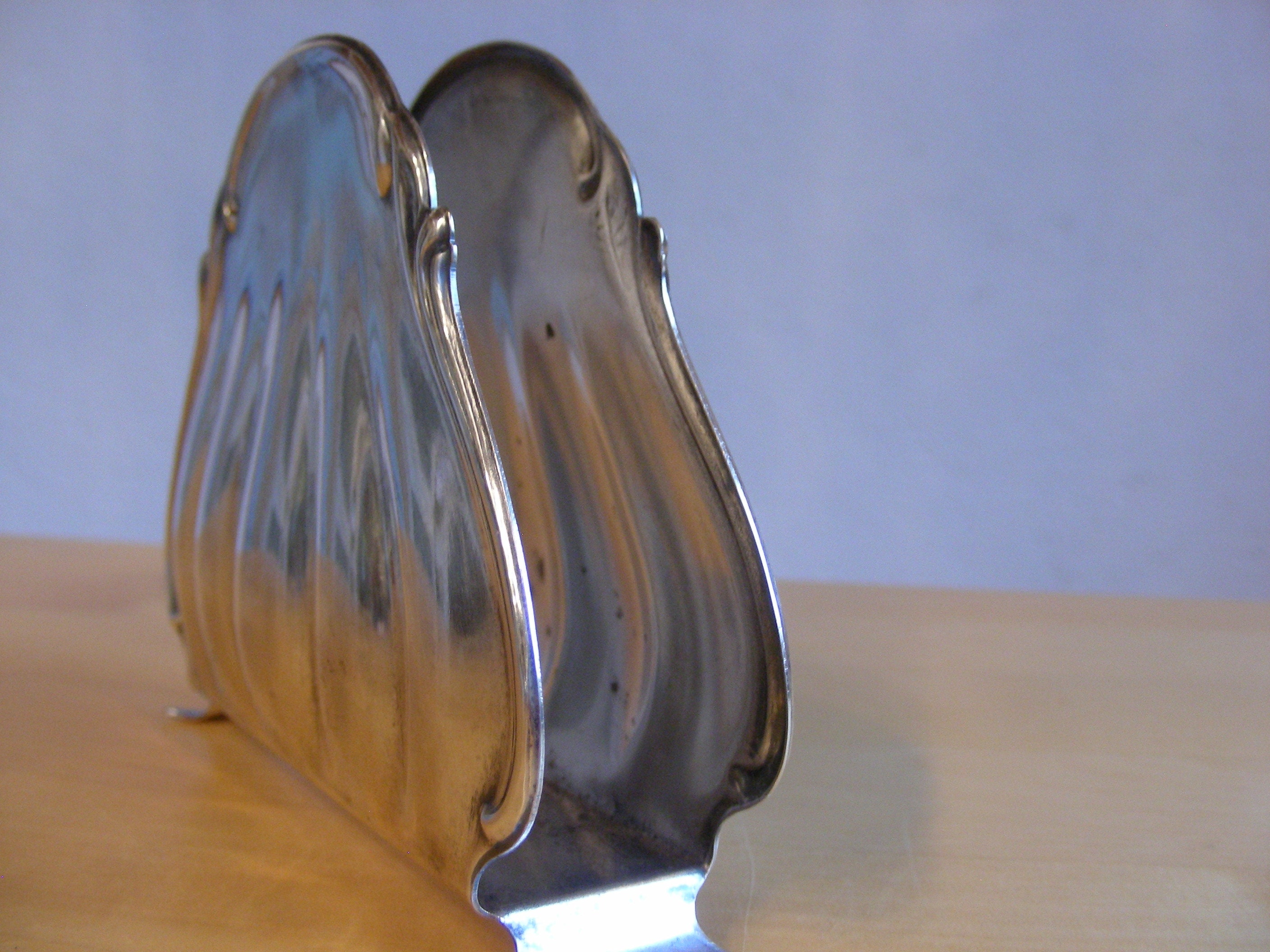 Early 20th century, silver plated napkin holder